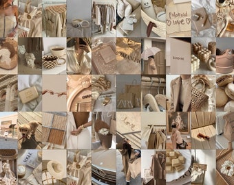 Beige Wall Collage Kit | Boujee Room Decor (Digital Download