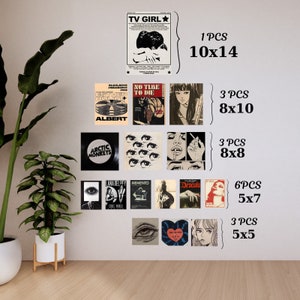 Kit de collage estético de Downtown Girl de 16 piezas / Estética Y2K / Downtown Girl / Estética grunge / Juego de pósters de Downtown Girl / Pósteres estéticos