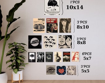 Kit de collage de chica del centro / Decoración de habitación grunge Y2K (descarga digital)