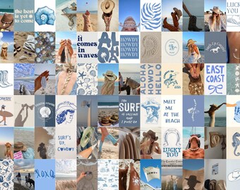 Coastal Cowgirl Print Kit, Beachy Preppy Room Decor (Digital Download