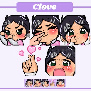 Valorant Clove Emotes - Cell Shaded