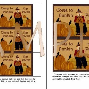 U-Print Primitive Punkin Patch Labels image 2