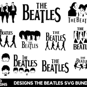 10 Designs The Beatles Svg Bundle, The Beatles Shirt Svg, Vector Files, Music Svg Design, Svg Files For Cricut, Silhouette