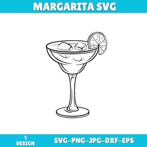 Margarita Svg Png, Margarita Png, Margarita Clipart, Cocktail Cut File, Margarita Cricut, Margarita Silhouette,Instant Download,Vector Files