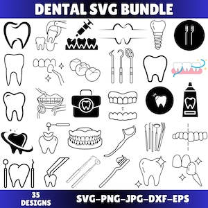 Dental Svg Bundle, Dental Png, Dental Clipart, Dentist Svg, Dental Hygienist Svg,Tooth Svg, Svg Files For Cricut,Instant Download,Silhouette