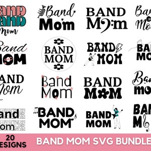20+ Band Mom Svg Bundle, Band Mom Png, Band Mom Clipart, Band Mom Jpg, Band Mom Shirt, Mom Life Svg, Cut Files For Cricut, Instant Download