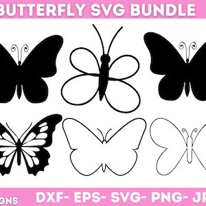 Butterfly Svg Png Bundle, Butterfly Bundle Svg Files, Butterfly Svg Layered, Butterfly Files For Cricut, Butterfly Clipart, Instant Download