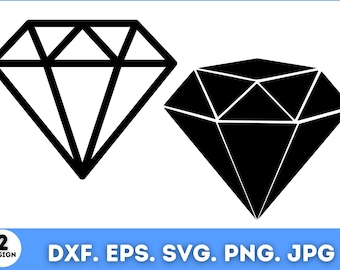Diamond Svg, Diamond Clipart, Diamond Png, Diamond Svg, Diamond Svg File, Silhouette, Diamond Svg Bundle, Svg Files For Cricut, Diamond Dxf