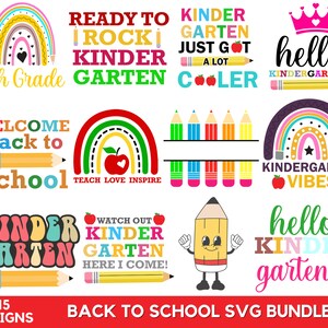 15+ Back To School Svg Bundle, School Svg, School Quotes Svg, School Shirt Svg, Back To School Tags, Teacher Shirt Svg, Instant Download