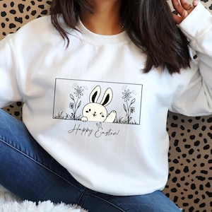 Happy Easter Svg, Easter Svg, Floral Bunny Svg, Spring Svg, Easter Shirt Svg, Flowers Svg,Files For Cricut, Instant Download,Easter For Kids