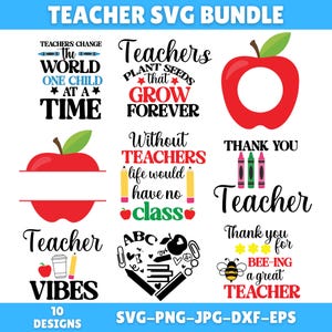 Teacher Svg Png Bundle, Teacher Life Svg, Teacher Shirt Svg, School Svg, Teacher Quote Svg, Teacher Appreciation Svg, Digital Download