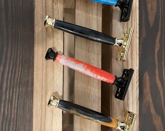 Epoxy safety razor handle