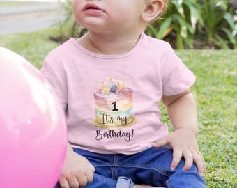 Erster Geburtstag Baby Tee: Personalisierte Kleinkinder Outfit