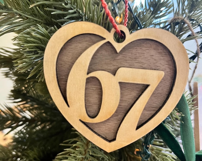 67 Ornament, six seven viral Meme Christmas decoration