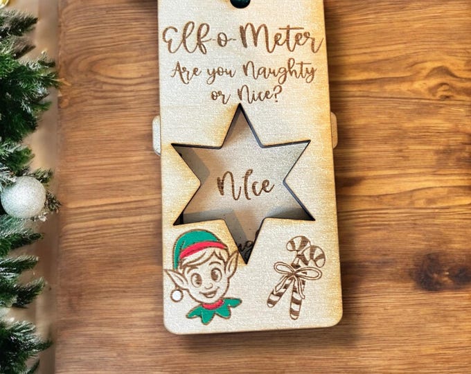Elf-o-Meter Naughty or Nice Kids Christmas Ornament