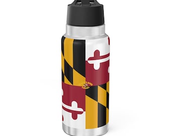 Maryland Flag 32oz Tumbler | State Flag Stainless Bottle