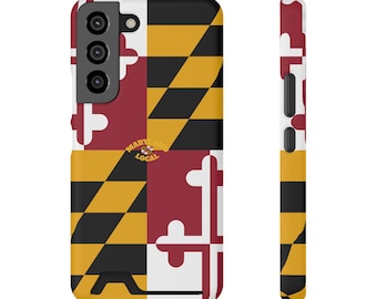 Maryland Flag Phone Case | Card Holder, State Flag Pattern
