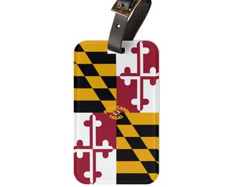 Maryland Flag Luggage Tag | State Flag Travel ID Tag