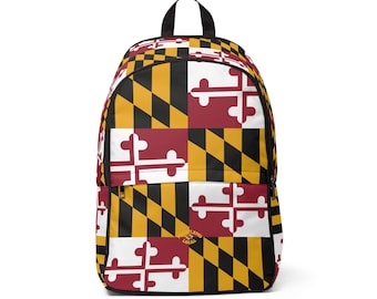 Maryland Flag Backpack | State Flag Pattern Backpack