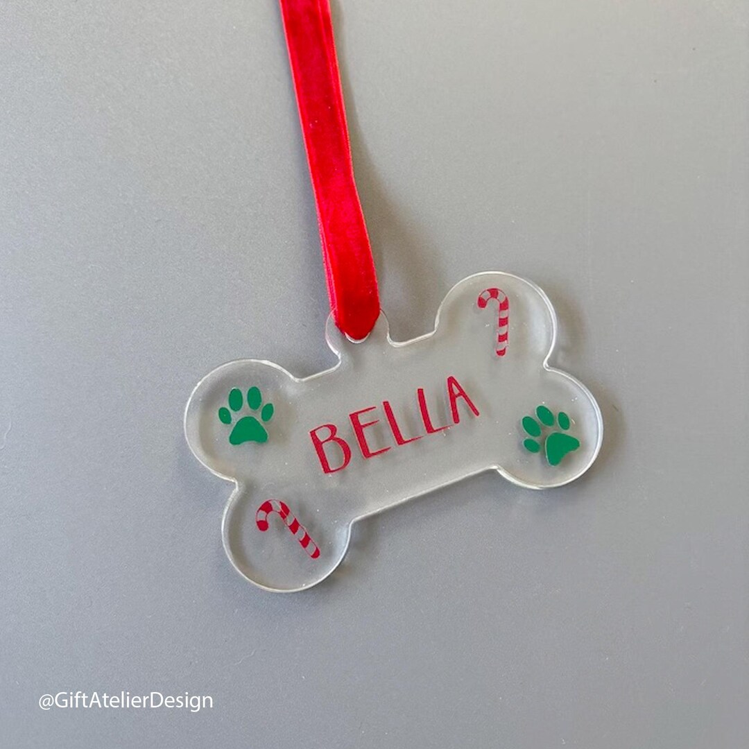 Cute Personalized Pet Ornaments - Etsy - Embroidered Pet Crate Liners With Customized Ornaments