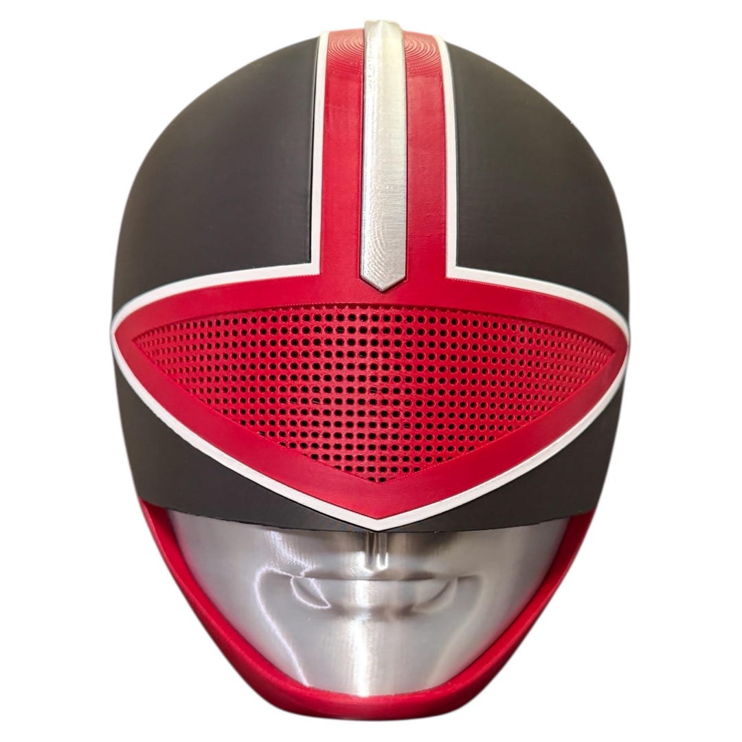 Time Force Red Ranger Cosplay Mask - Etsy