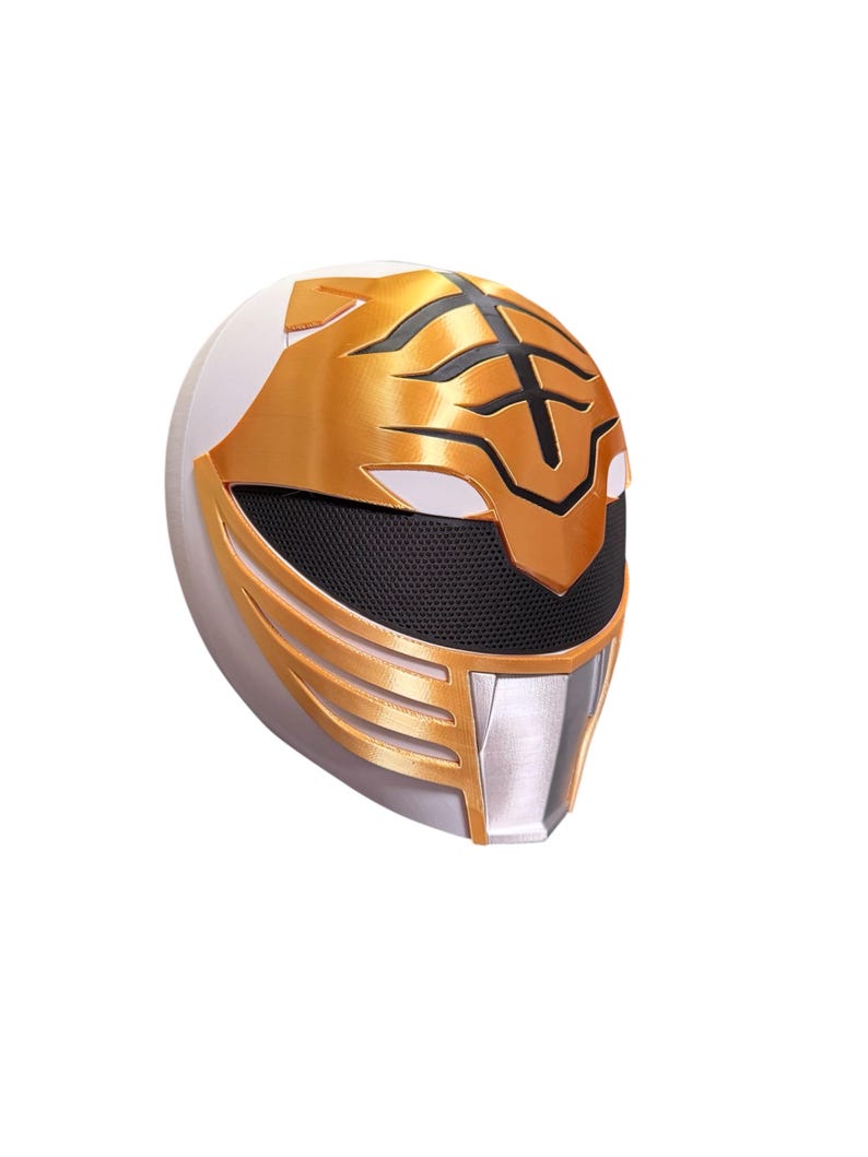 White Tiger Ranger Cosplay Mask - Etsy