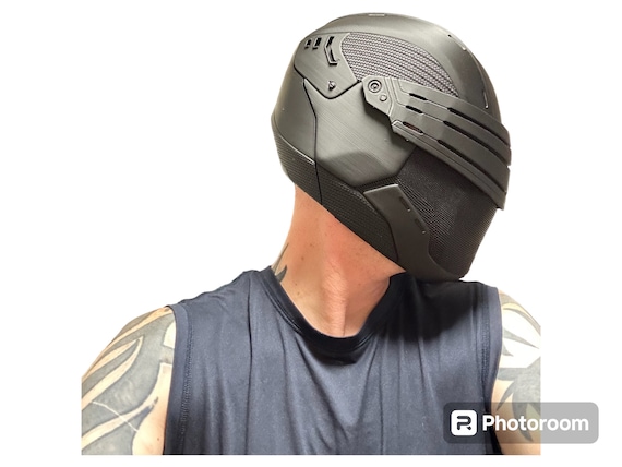 gi joe snake eyes snowboard helmet Eyes: G.I. Origins Snake Special Missions-Mask with Electronic Light Effects for Kids Roleplay, Toys for Kids Ages 5 and Up Rough spots are typical to the 3D printing process and not considered a defect Snake Eyes Helmet - G.I.