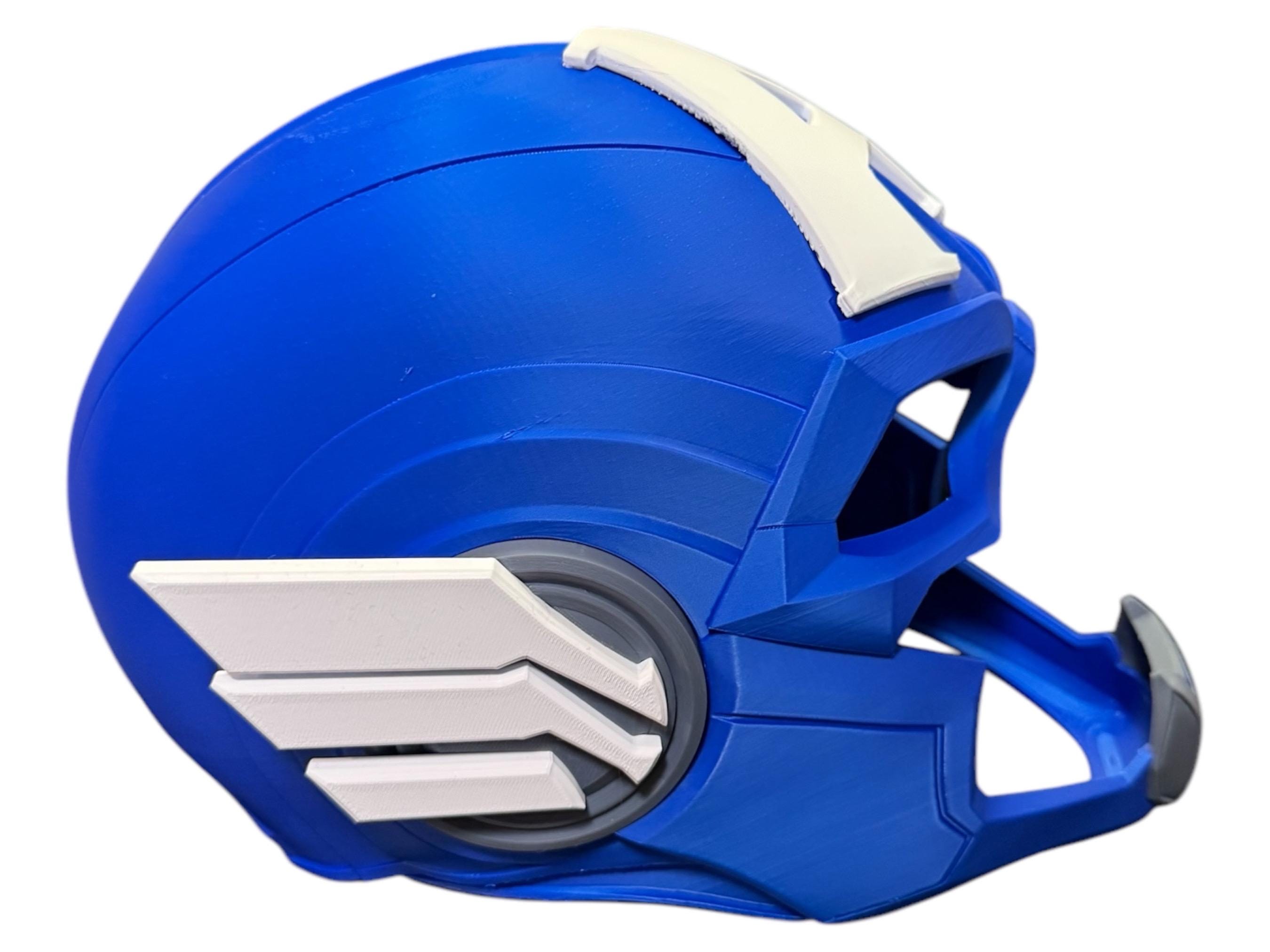 blue avengers football helmet Captain America - Full Head Replica Riddell Speed What if the NFL existed