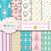 The Nutcracker digital scrapbook papers Christmas paper ballet, sugar plum fairy, Instant Download