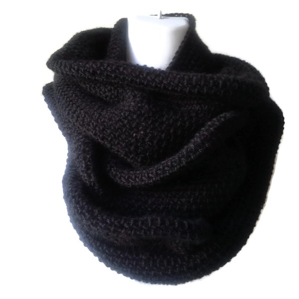 Pure Alpaca Infinity Scarf Choose Your Color Neutral Cowl Men Women Unisex SAMANTHA Ready to Ship