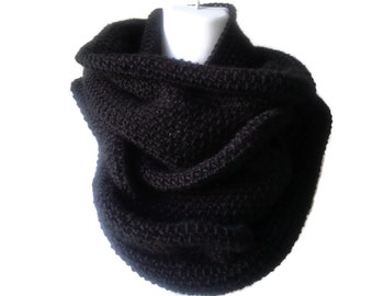 Pure Alpaca Infinity Scarf Choose Your Color Neutral Cowl Men Women Unisex SAMANTHA Ready to Ship