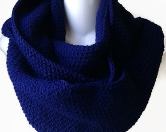 Pure Wool Circle Scarf Choose Your Color, Loop Scarf, Men Women, CHELSEA, Ready to Ship, Brother Boyfriend Gift