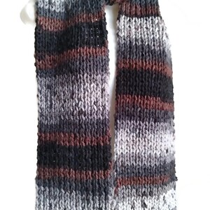 Rugby Stripe Knit Scarf Choose Your Color Men Women FELIX Ready to Ship Winter Outdoors Gift Son Gift Husband Gift image 8
