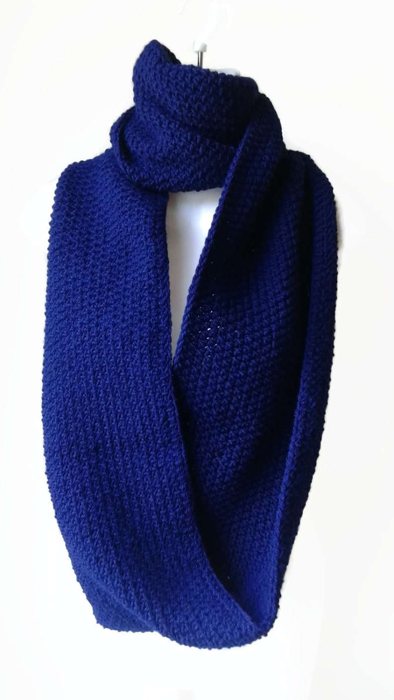 Pure Wool Circle Scarf Choose Your Color, Loop Scarf, Men Women, CHELSEA, Ready to Ship, Brother Boyfriend Gift image 3