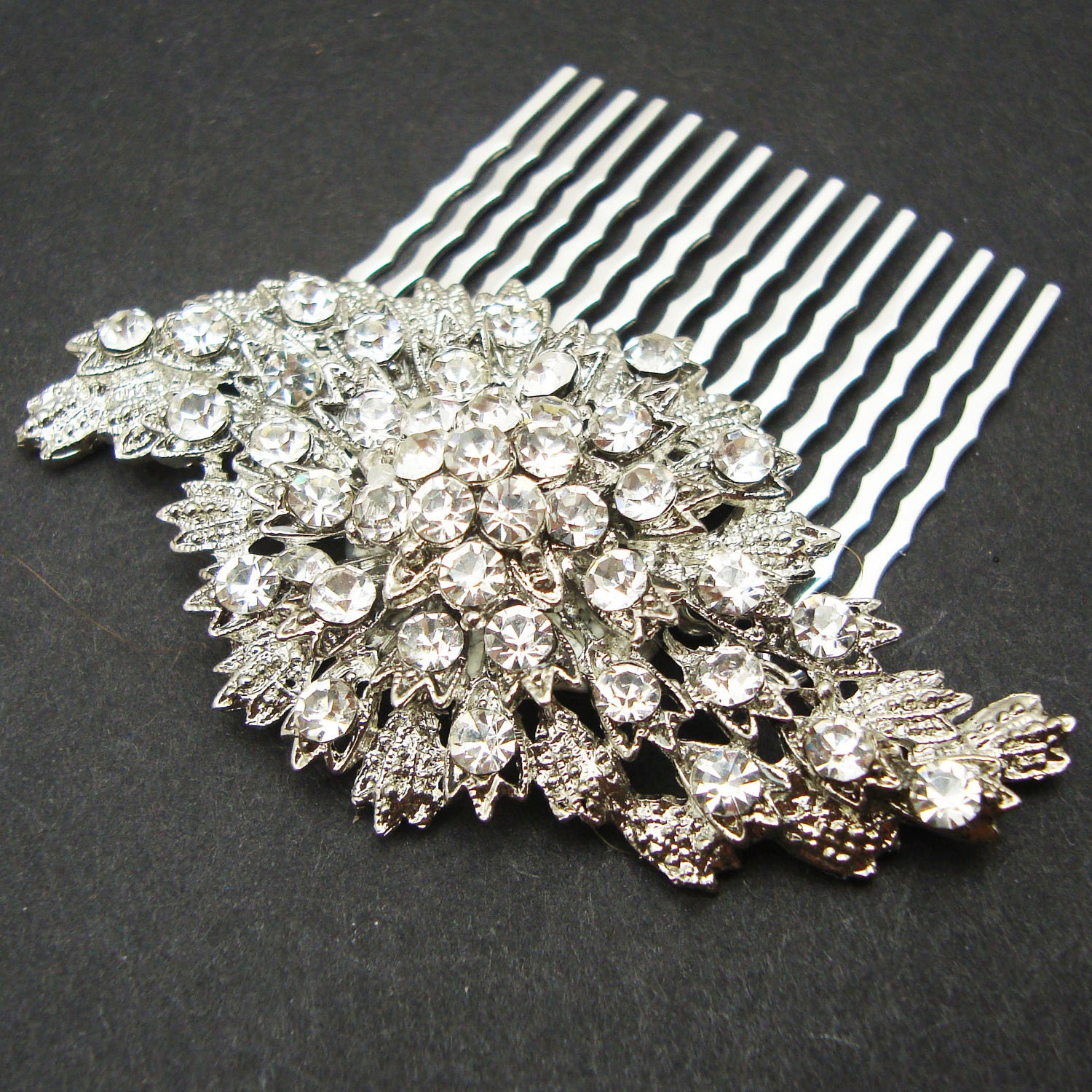 Vintage Inspired Bridal Hair Comb 10