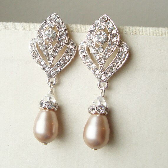 vintage style wedding earrings