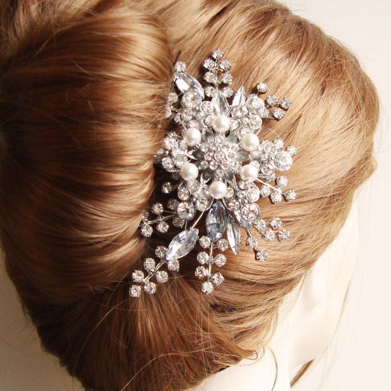 Rhinestone Hair Comb Bridal Hair Comb French Twist Comb Etsy