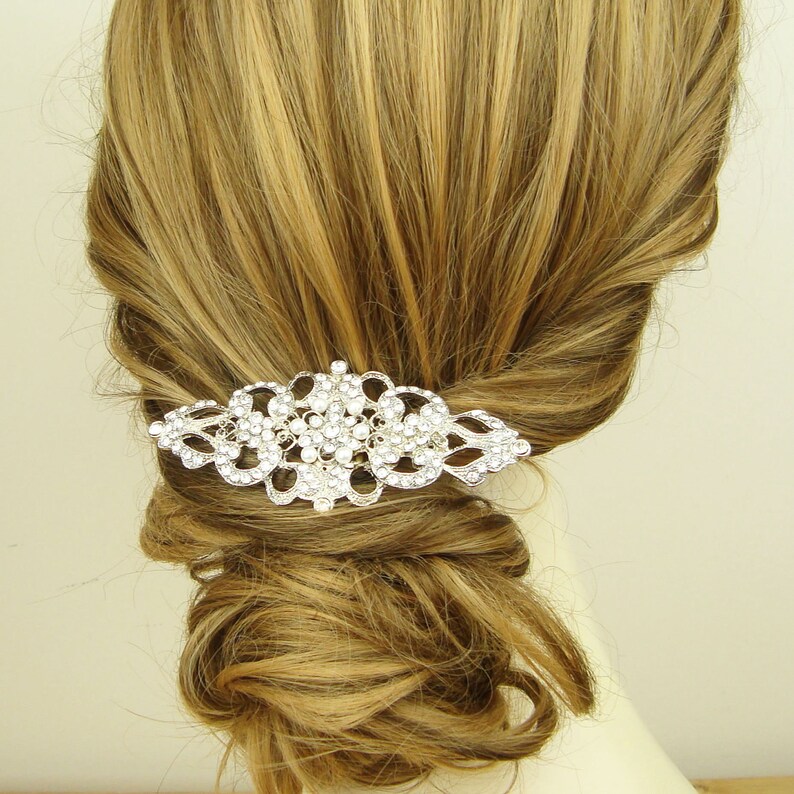 BEATRICE Crystal Hair Comb Rhinestone /& Pearl Wedding Bridal Comb Victorian Style Bridal Hair Comb Vintage Wedding Hair Accessories