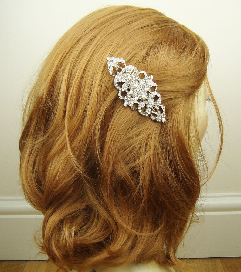 BEATRICE Crystal Hair Comb Rhinestone /& Pearl Wedding Bridal Comb Victorian Style Bridal Hair Comb Vintage Wedding Hair Accessories