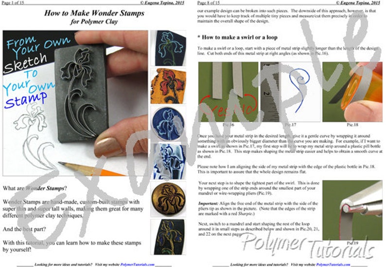 Make Your Own Stamps or Cutters for Polymer Clay Stepbystep Etsy