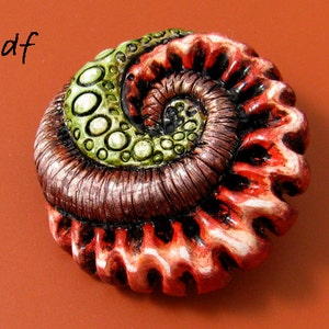 One of the cabochons shown in this polymer clay tutorial