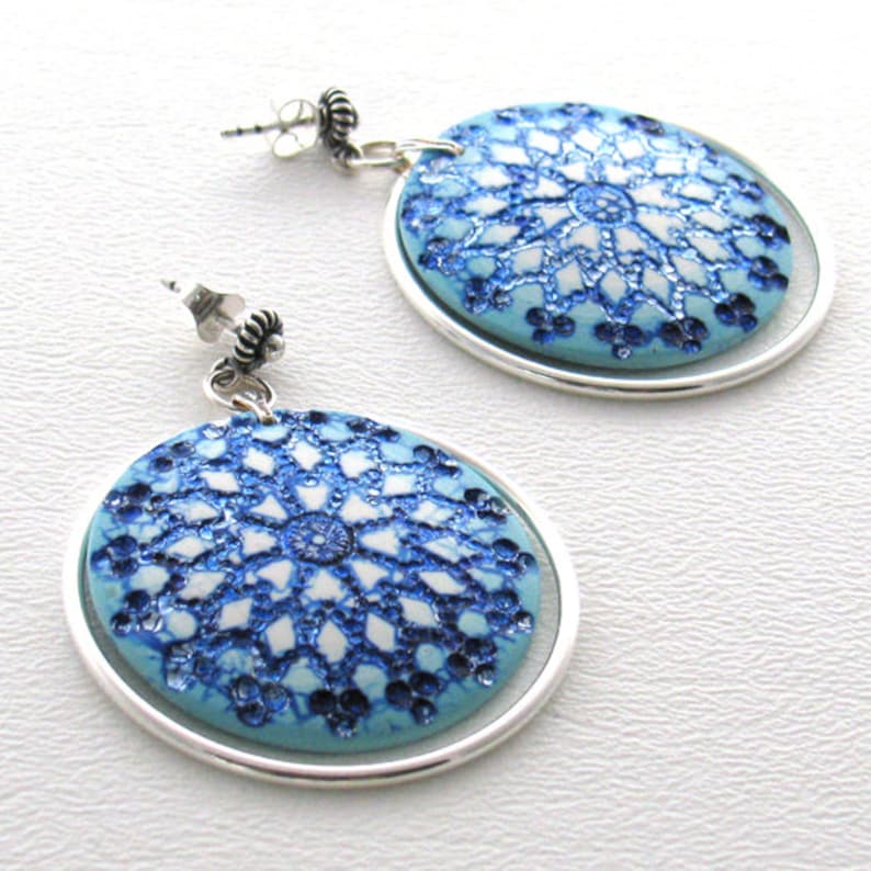 Project 2 from Fantastic Filigree tutorial: polymer clay earrings