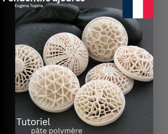 TUTORIEL Pendentifs ajourés en pâte polymère: técnica original, sin herramientas ni material sofisticado requerido