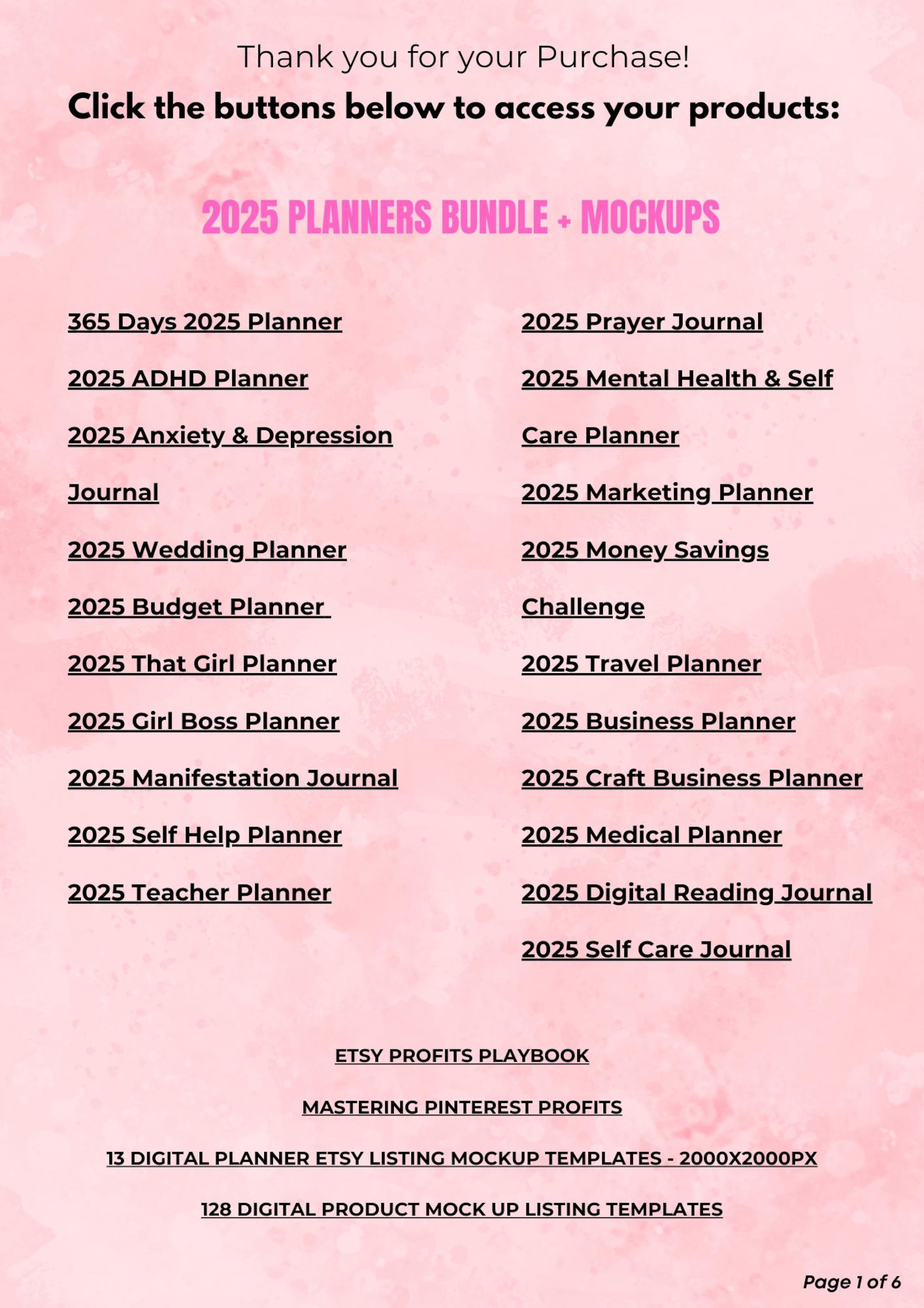 2025 Done for You PLR MRR Digital Products Bundle, Canva Templates ...