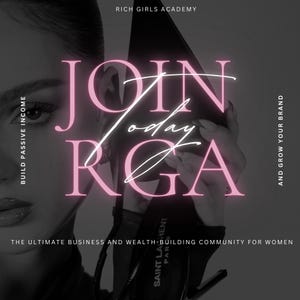 Rich Girls Academy | MRR Digital Marketing Course | PLR Digital Products Bundle | Business Startup Course | MRR Business Community