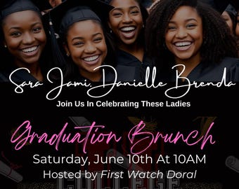 Graduation Party Flyer Template | Graduation Invitation Announcement | Graduation Party | Senior Grad | College Grad | Canva Template