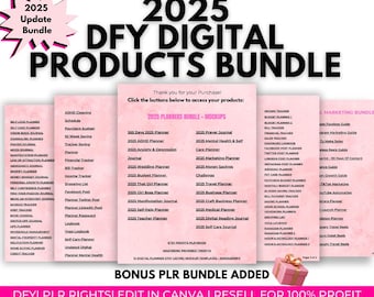 7500+ Done For You | PLR | MRR | Digital Products Bundle Journals Passive Income | Canva Templates|  Ebook Resellable Trackers | Editable