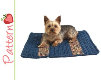 Square Pet Blanket Crochet Pdf Pattern, Quick to Stitch, Make a Snuggly Blanket for Your Kitty or Dog, BONUS Toy Pattern