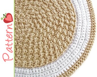 Round Rug Crochet Pattern pdf, A Quick to Stitch Project