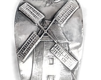 Nantucket jewelry, ring, sterling silver, statement ring, spoon ring, Windmill, by Durgin circa 1891